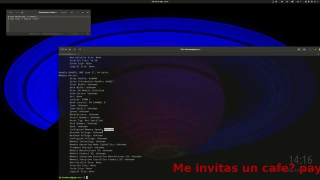Identifica capacidad de RAM y características en Linux смотреть онлайн