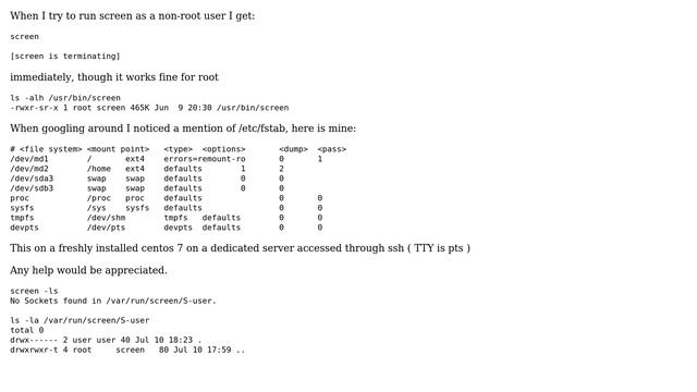 "screen is terminating" for non-root (2 Solutions!!) смотреть онлайн