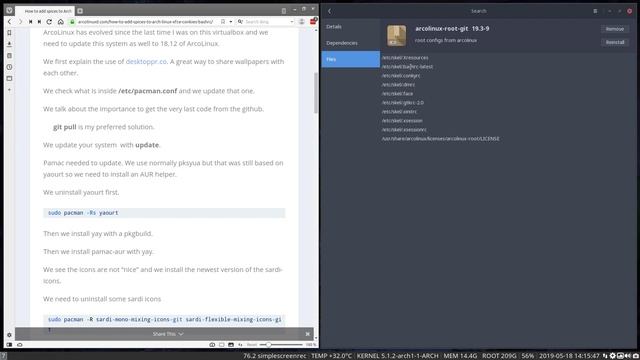 ArcoLinux : 907 how to get the ArcoLinux .bashrc to Arch Linux - phase 5 смотреть онлайн