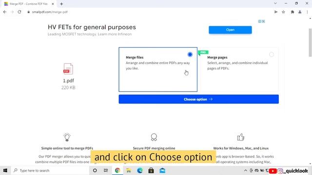 How to merge PDF files into one | To combine PDF files on windows смотреть онлайн