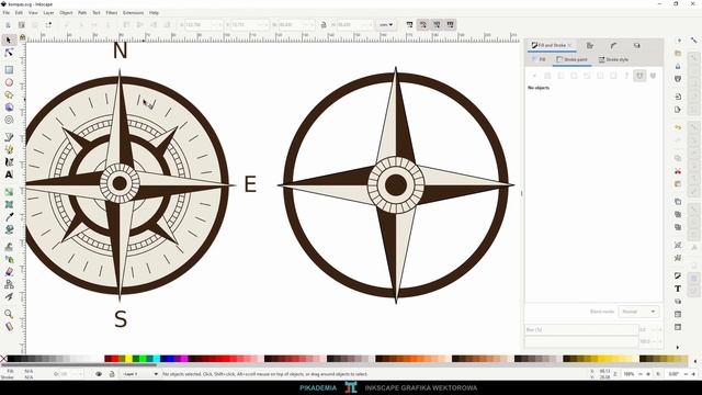 Kurs Inkscape 08 Projekt kompas смотреть онлайн