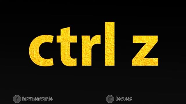 How To Pronounce ctrl z смотреть онлайн