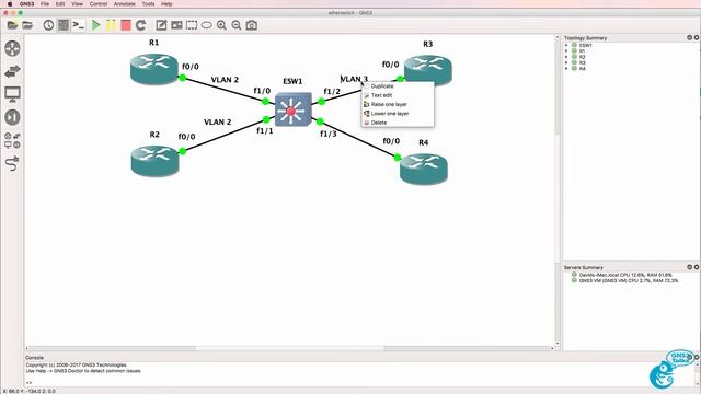 GNS3 switching setup and options Part 5: Etherswitch Router for Cisco Dynamips Part 2 смотреть онлайн