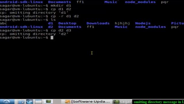 omitting directory message when copying in Linux смотреть онлайн
