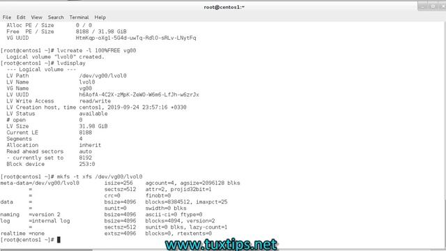 How to create LVM with four disks on CentOS 7 linux смотреть онлайн