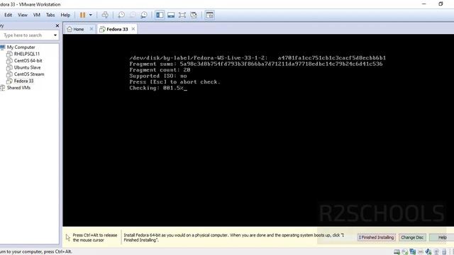 How to download and install fedora 33 on VMWare workstation step by step смотреть онлайн