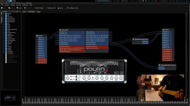 Guitar Amp and Cab simulation with Carla/Jack in Ubuntu Linux смотреть онлайн