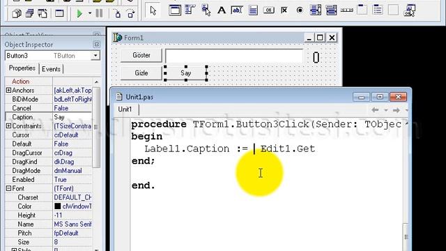 Delphi - Görsel Programlama 1 - NÖ - 12 Mart 2012 смотреть онлайн