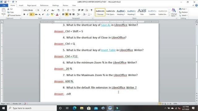 IMPORTANT SHORTCUT KEYS FOR LIBREOFFICE WRITER смотреть онлайн