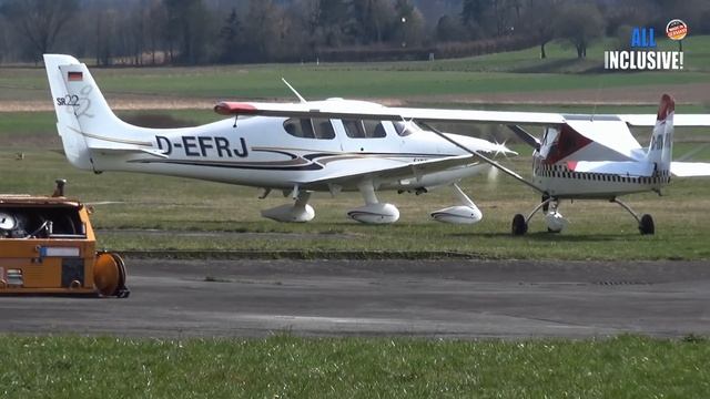 Не большой спортивный аэродром Латч в Германии. Aero-Club. смотреть онлайн