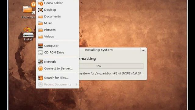 Ubuntu 9.04 Desktop (Jaunty Jackalope) Alpha 3 - Installation смотреть онлайн