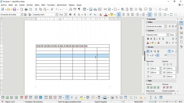 Libreoffice 7. Writer. Tablas: Insertar, eliminar, combinar, dividir y optimizar tamaño de celdas смотреть онлайн