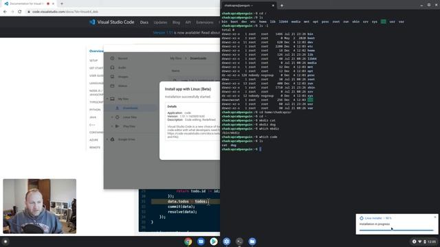 Setting up Linux & VSCode on Chromebook смотреть онлайн