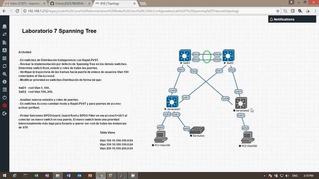 Preview Lab Spanning Tree wih EVE using vIOS L2 Arista and IOU (spanish) смотреть онлайн
