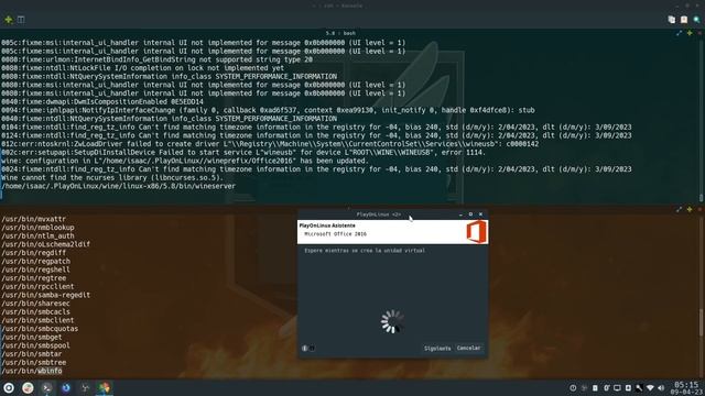 void linux office Instalación de Office 2016 con playonlinux смотреть онлайн