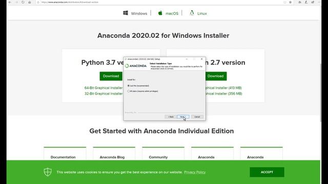 Python for Beginners Tutorial. Lesson 1. Learn Python from zero. install Anaconda Jupyter смотреть онлайн
