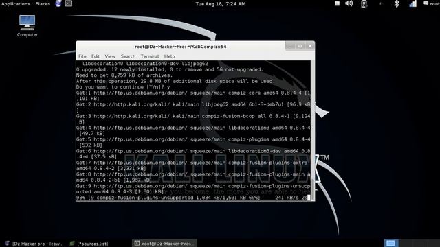 تثبيت compiz في الكالي لينكس 1.1 смотреть онлайн