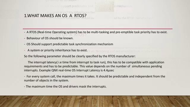 What makes OS an RTOS? смотреть онлайн