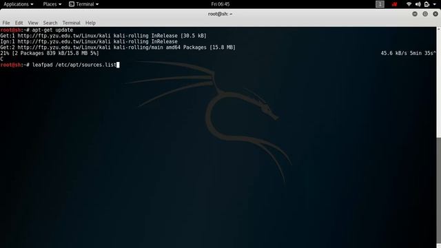 kali Linux slow update and upgrade problem solved смотреть онлайн