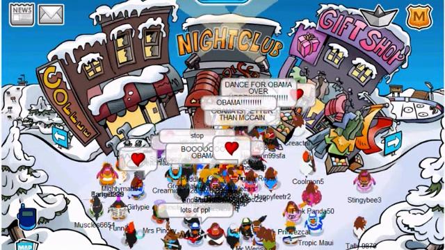 Political votes at club penguin!!! смотреть онлайн