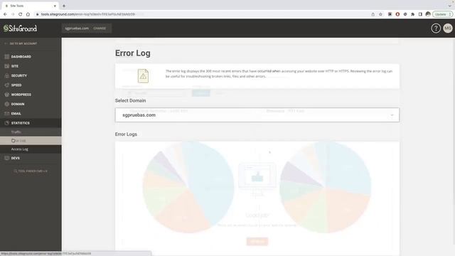 How to See Traffic Statistics, Error Log and Access Log in Site Tools смотреть онлайн