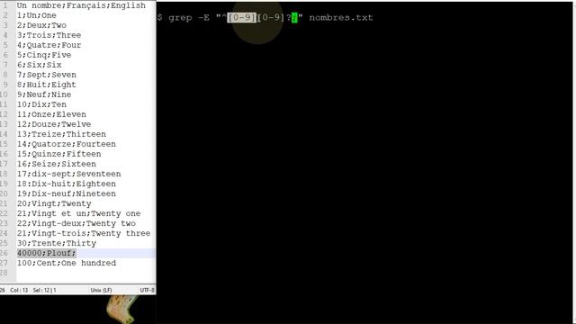 Linux - Utiliser des expressions régulières avec grep смотреть онлайн