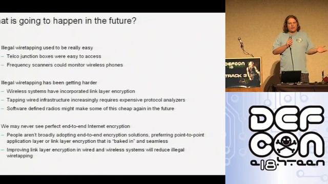 DEFCON 18: Exploiting Internet Surveillance Systems 3/3 смотреть онлайн