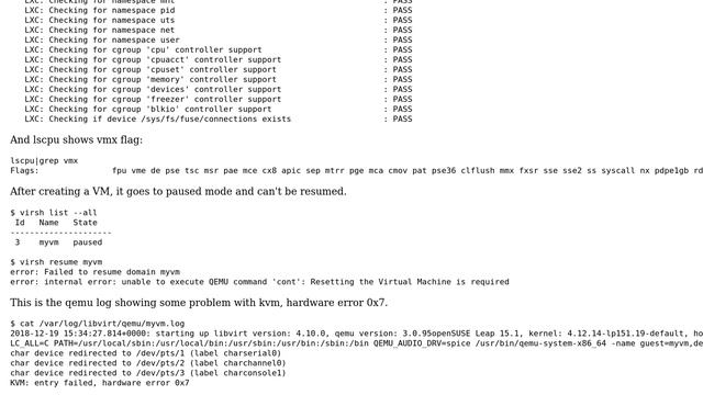 DevOps & SysAdmins: Nested Virtualization KVM: entry failed, hardware error 0x7 смотреть онлайн