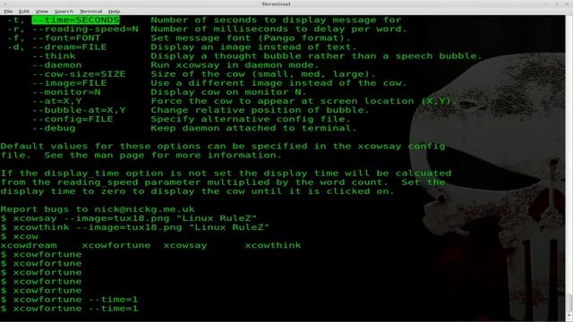 Xcowsay - Linux смотреть онлайн
