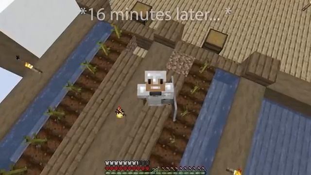 I Built a VILLAGER MANSION on ONE BLOCK Minecraft смотреть онлайн