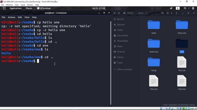 Linux Series Part 3 - mkdir/cp/mv/rm - Manipulating Files And Directories| rashahacks смотреть онлайн