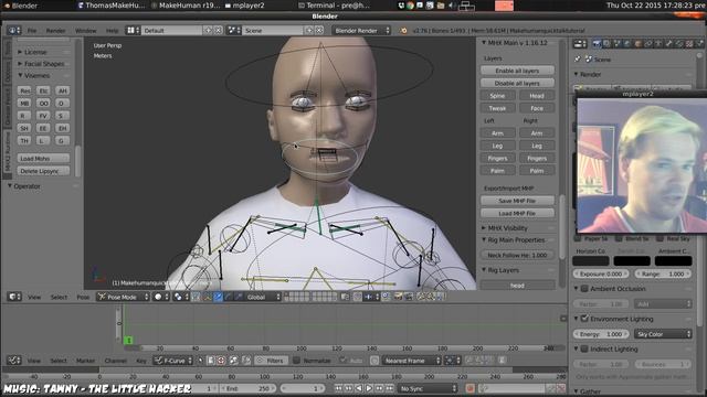 Blender Tutorial: Quickly Lip-sync Makehuman characters with MHX2 and Quicktalk смотреть онлайн