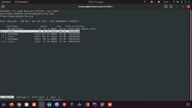 آموزش ریکاوری فایل ها در لینوکس با ابزار photorec | recovery file in linux with photorec смотреть онлайн