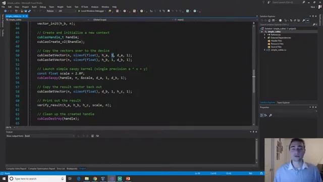CUDA Crash Course: cuBLAS Vector Add смотреть онлайн