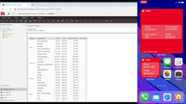 MicroStrategy Widget for iOS 14 смотреть онлайн