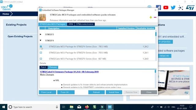 Updating STM32F4 Packages смотреть онлайн
