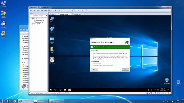 How to install and test RealVNC using VmWare Workstation смотреть онлайн
