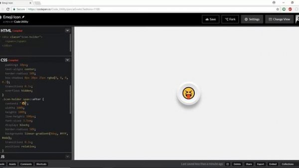 How to do Cool Emoji Button (using copypastecharacter icons)