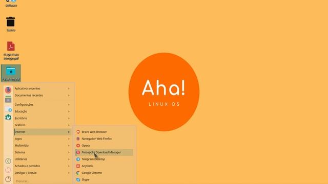 Aha! Linux OS - distribuição brasileira смотреть онлайн