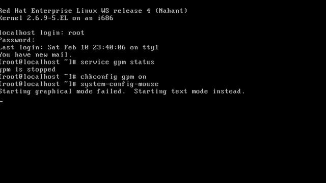 Trouble Shutting with Mouse in Red Hat Linux смотреть онлайн