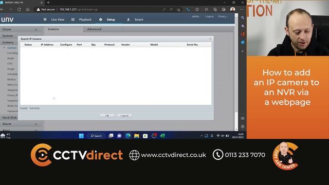 111: How to Add a UNV IP Camera to an NVR via a Webpage смотреть онлайн