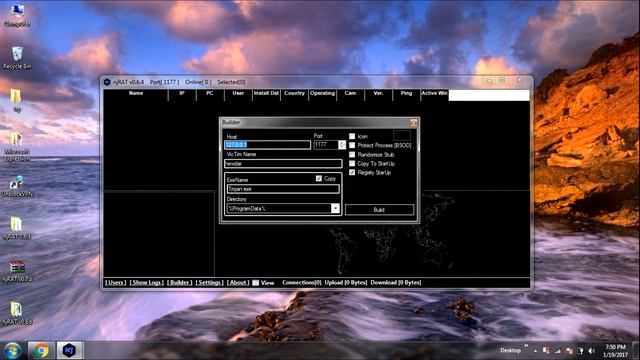 how to hack compiuter use njrat смотреть онлайн
