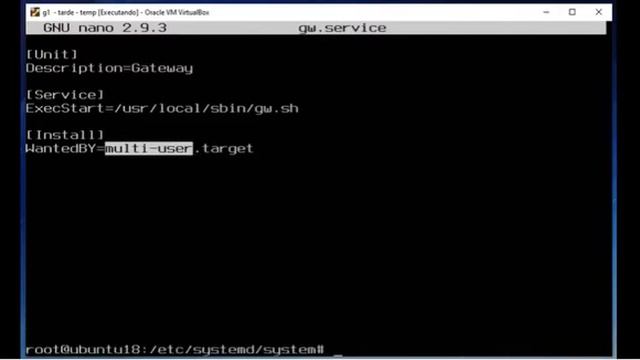 Como fazer o gateway com Ubuntu Server funcionar já na inicialização (Servidores Linux) смотреть онлайн