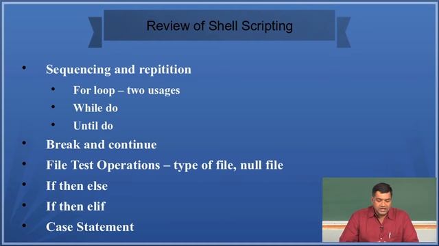 Lecture 44 Review of Shell Scripting by NPTEL IIT MADRAS смотреть онлайн