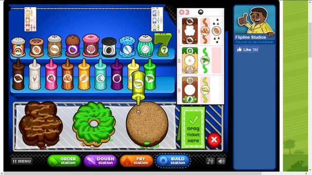 Papa's Donuteria By Flipline Studios : Day 202 Game-play (HD)