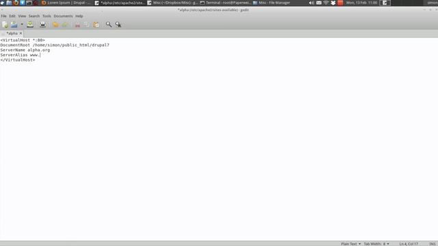 Creating Virtual Hosts for Drupal in Ubuntu Linux смотреть онлайн