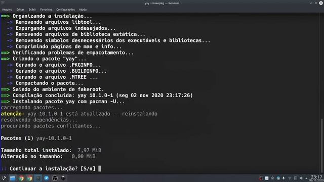 Archlinux: Instalando o Yay para gerenciar todos os seus pacotes, inclusive AUR... смотреть онлайн