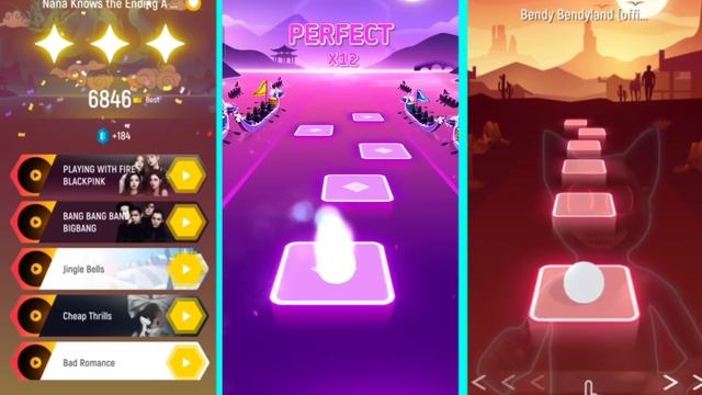 Cartoon Cat Vs Mr. Hopp Vs Bendy song - Tiles Hop "Endless Mode" Linux Fun смотреть онлайн