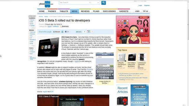 iOS 5 Beta 5 Released New Assistant Feature Speech Recognition! Apple & Nuance Deal! смотреть онлайн
