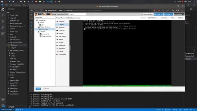 Создание шаблона вм Fedora 34 Server в Proxmox VE 7 с помощью Packer смотреть онлайн